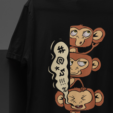 3 Monkeys - Oversized T-Shirts